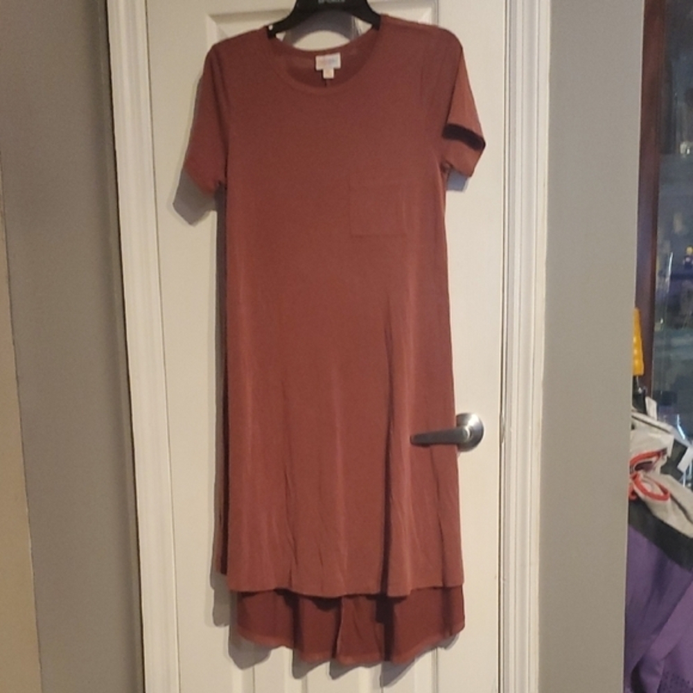 LuLaRoe High Low Dress in Dusty Rose